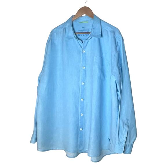 Tommy Bahama Other - Tommy Bahama RELAX Men's XXL 100% Linen Long Sleeve Button Up Shirt Relaxed Fit